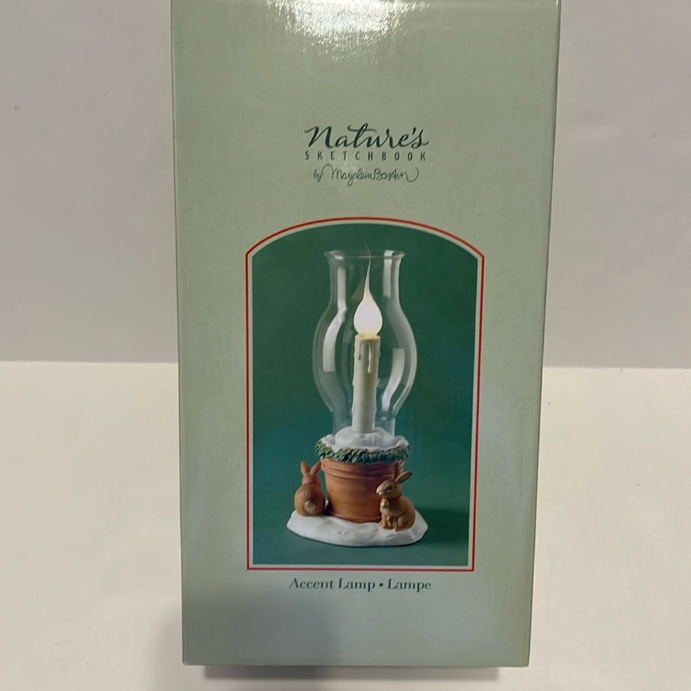 New With Tags Natures Sketchbook Accent lamp by Marjolein Bastin